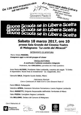 Buona scuola se in libera scuola